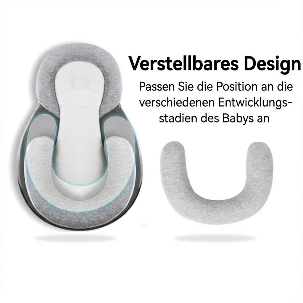 Ergonomisches Babykissen gegen Plattkopf – Komfort & Schutz für Neugeborene