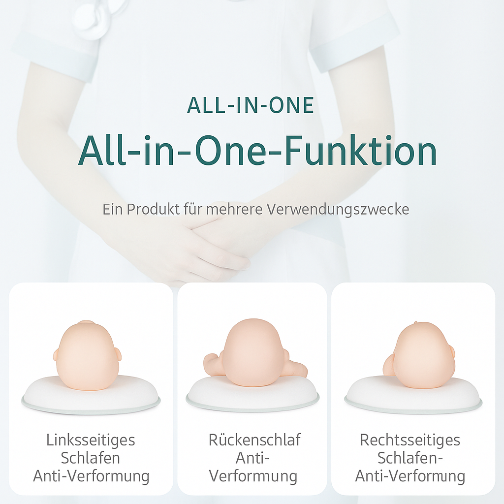 Ergonomisches Babykissen gegen Plattkopf – Komfort & Schutz für Neugeborene