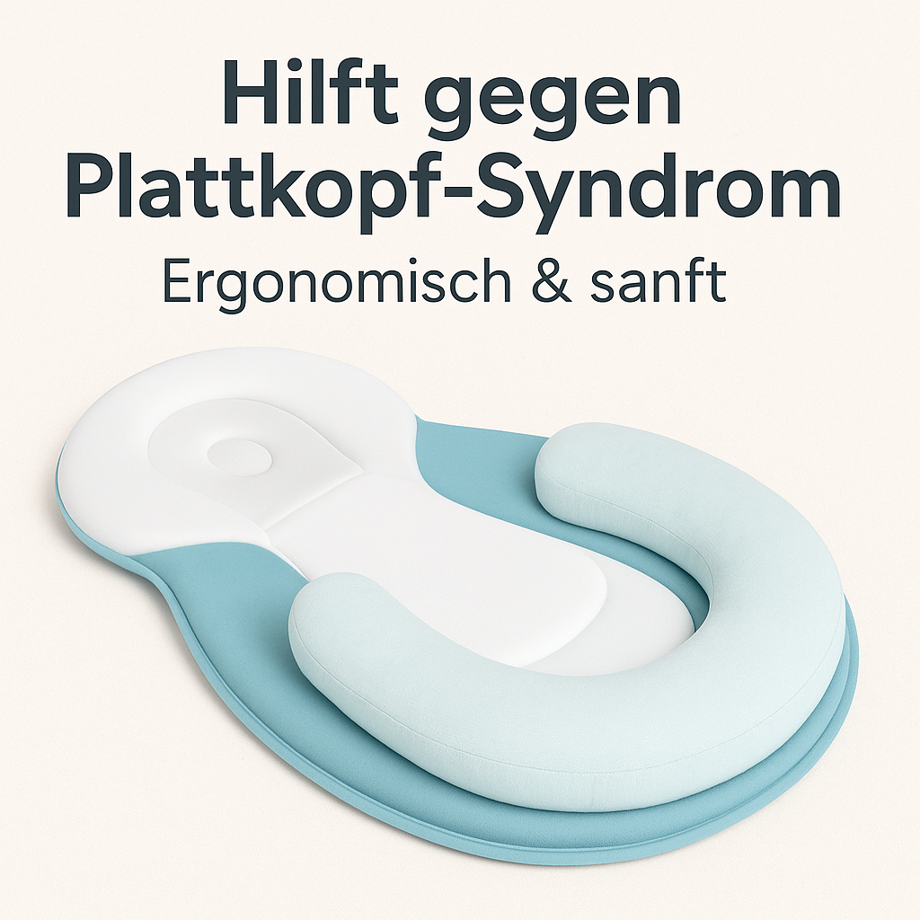 Ergonomisches Babykissen gegen Plattkopf – Komfort & Schutz für Neugeborene