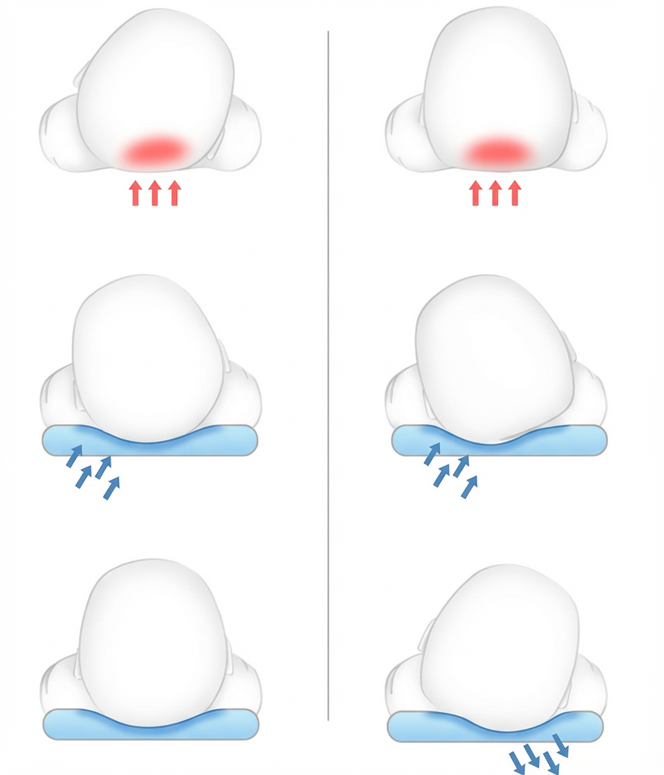 Ergonomisches Babykissen gegen Plattkopf – Komfort & Schutz für Neugeborene