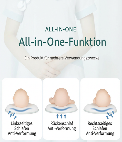 Ergonomisches Babykissen gegen Plattkopf – Komfort & Schutz für Neugeborene