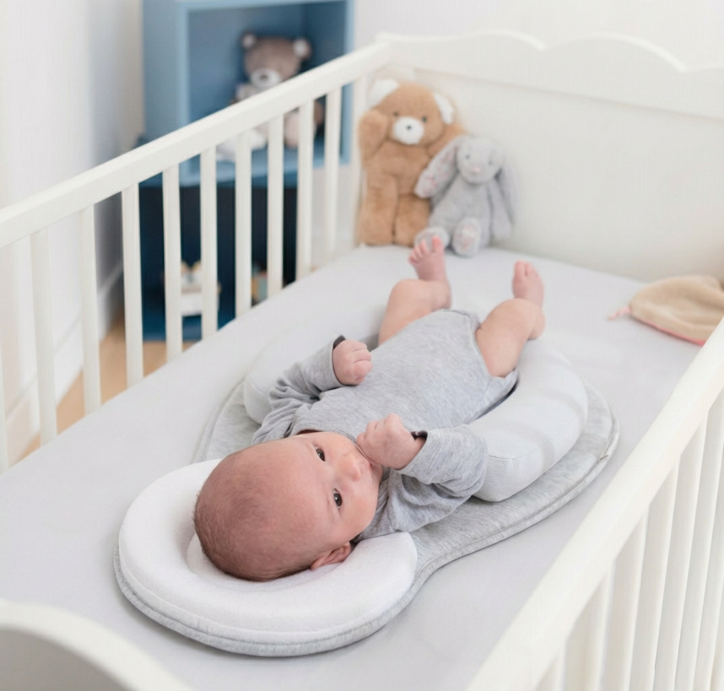 Ergonomisches Babykissen gegen Plattkopf – Komfort & Schutz für Neugeborene