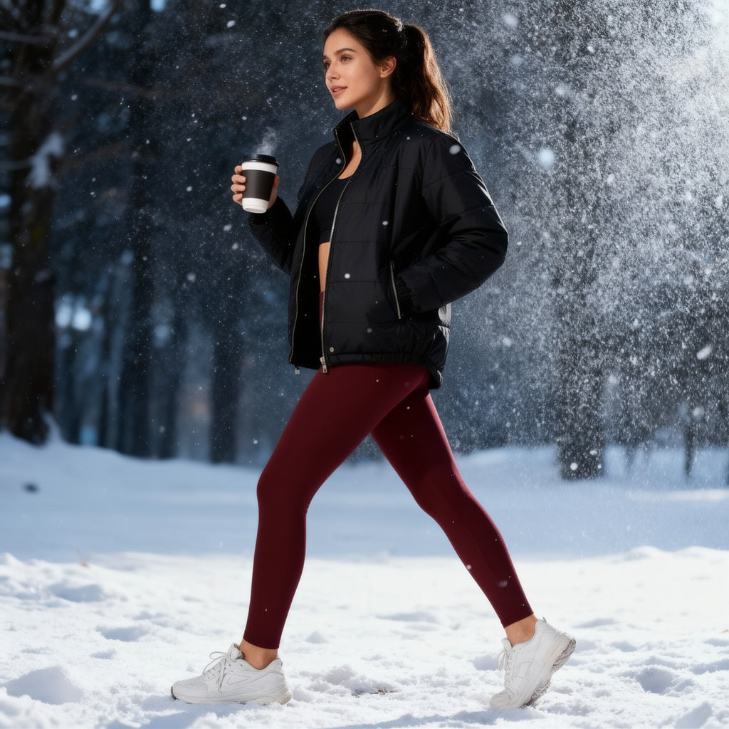Gefütterte Thermo-Leggings für den Winter
