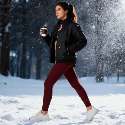 Gefütterte Thermo-Leggings für den Winter