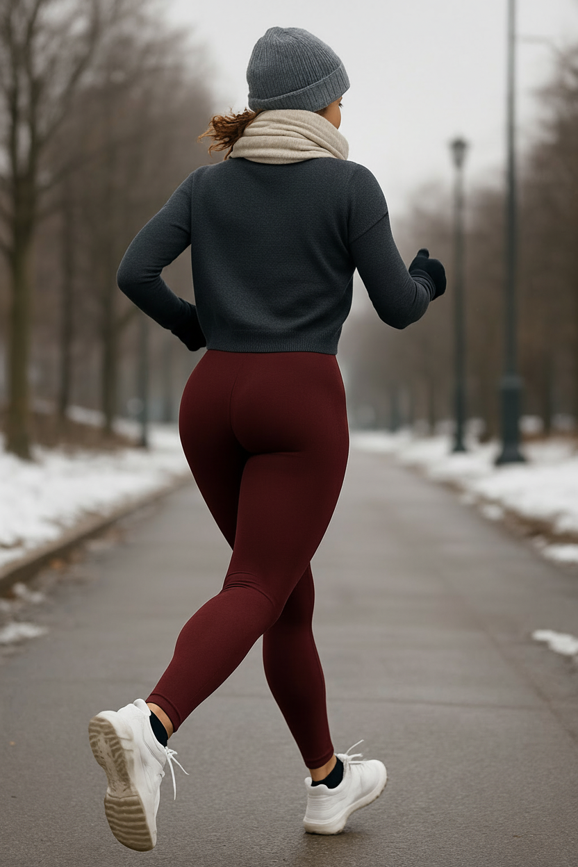 Gefütterte Thermo-Leggings für den Winter