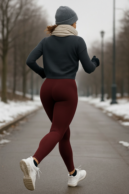 Gefütterte Thermo-Leggings für den Winter