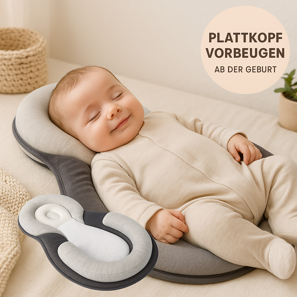 Ergonomisches Babykissen gegen Plattkopf – Komfort & Schutz für Neugeborene