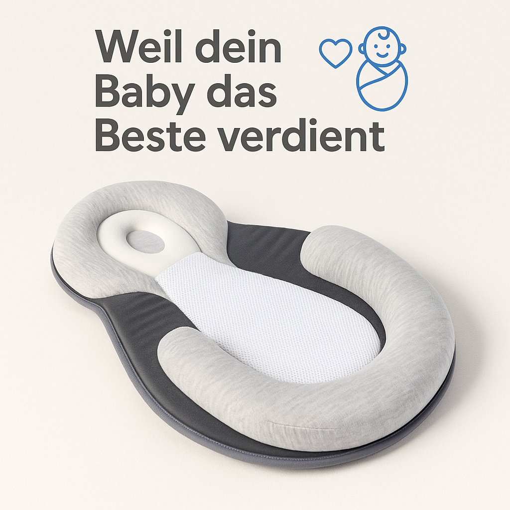 Ergonomisches Babykissen gegen Plattkopf – Komfort & Schutz für Neugeborene