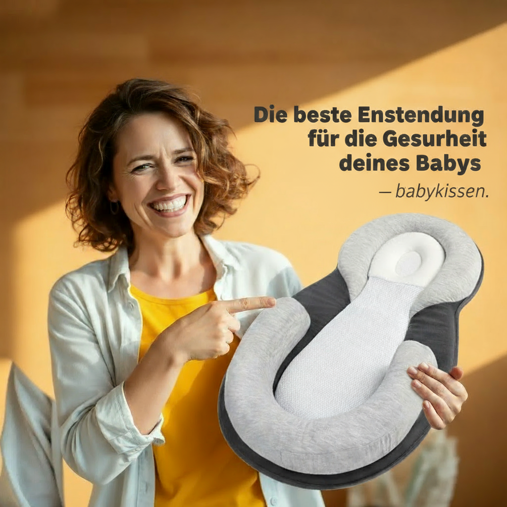 Ergonomisches Babykissen gegen Plattkopf – Komfort & Schutz für Neugeborene